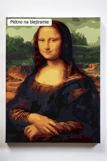 Mona Lisa, Leonardo da Vinci, malarz, uśmiech, tajemnica, malowanie po numerach, blejtram Akrylowo