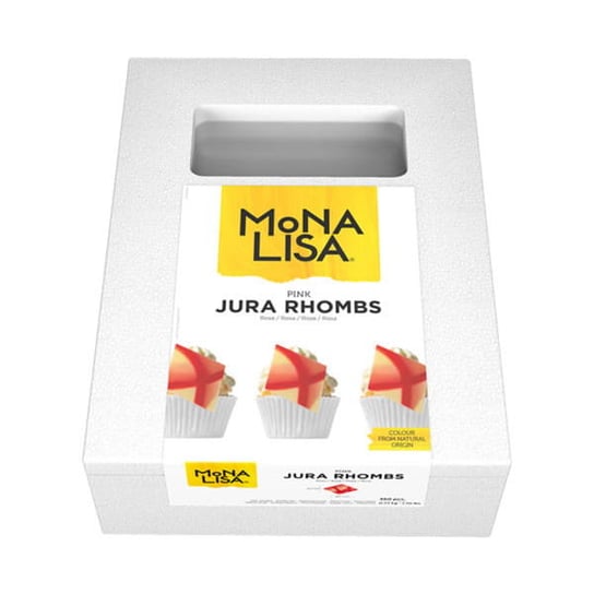 Mona Lisa romby Jura czerwone Rhombs white and red  360 szt. Callebaut