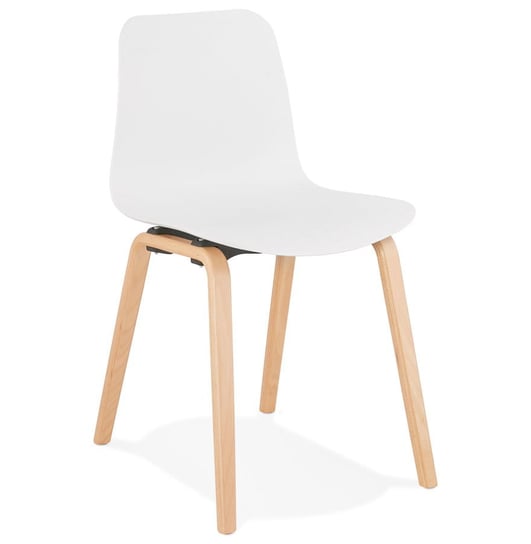 MONARK krzesło k. biały nogi k. natural Kokoon Design