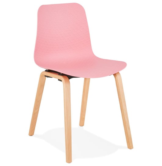 MONARK krzesło k. różowy, nogi k. natural Kokoon Design