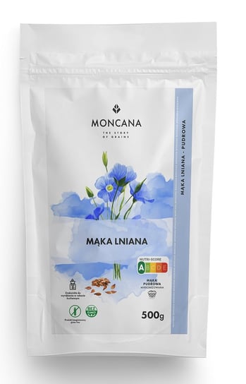 Moncana Bezglutenowa pudrowa mąka lniana 500 g Moncana