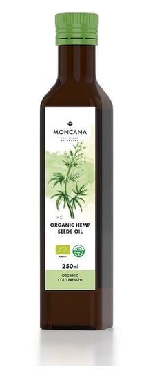 Moncana Ekologiczny olej z nasion konopi 250 ml tłoczony na zimno Moncana