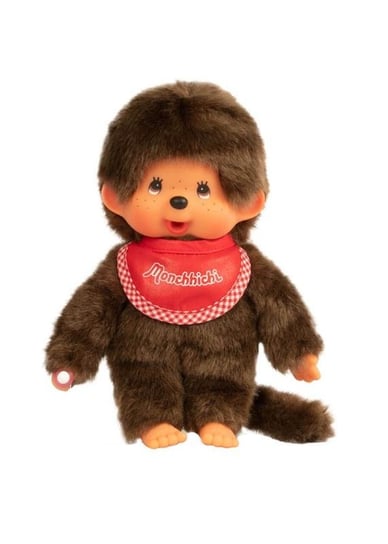 Monchhichi - Pluszowa małpka chłopiec Classic, 20cm - Czerwony Monchhichi