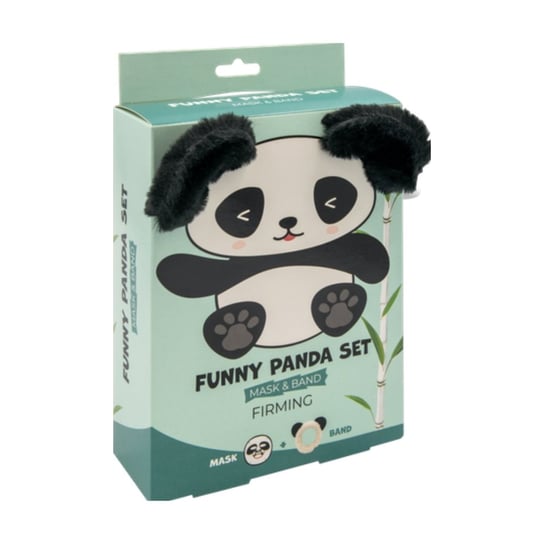 Mond'sub, Funny Panda Set Mask & Band, Zestaw Ujędrniająca Maska Do Twarzy W Płachcie, Panda Mond'Sub