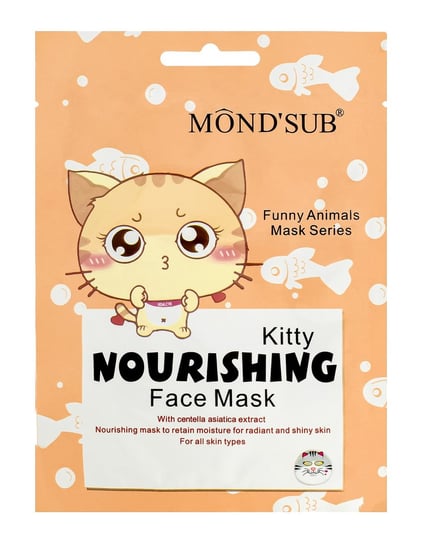 Mond'sub, Maska w płachcie do twarzy, Kot, 24ml ELFA II