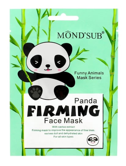 Mond'sub, Maska w płachcie do twarzy, Panda, 24ml Mond'Sub