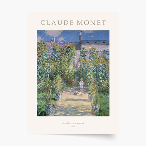 Monet - Ogród Moneta w Vétheuil Plakat Premium 50x70 Empik Foto