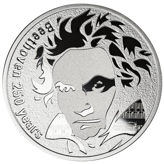 Moneta Beethoven 250 lat, 250 franków CFA Mennica Polska S.A.