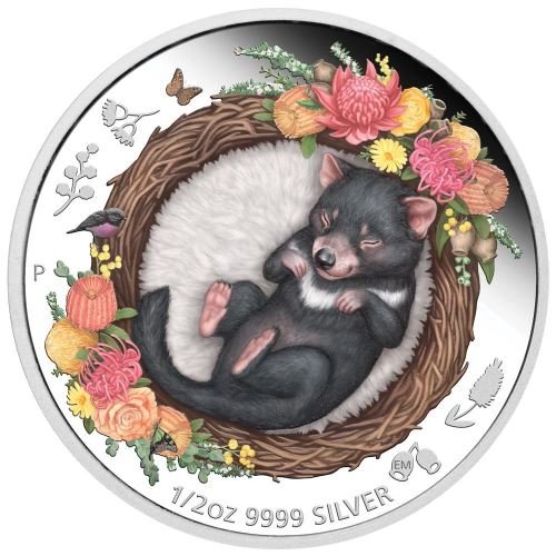 Moneta Śpiący Mały Diabeł Tasmański – ½ uncji srebra – wysyłka 24 h! Mennica Skarbowa