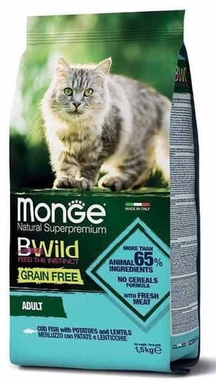 Monge BWild GF cat adult dorsz 1,5kg - 1,5kg Monge