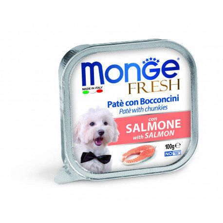 Monge DOG Fresh Pasztet z łososiem 100g Monge