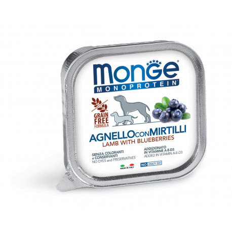 Monge DOG Fruit M monoprotein Jagnięcina z borówką 150g Monge