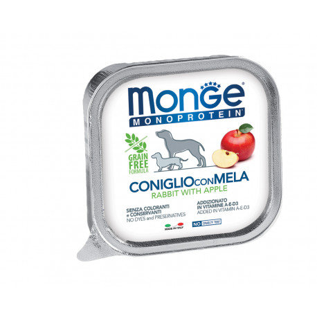 Monge DOG Fruit M monoprotein Królik z jabłkiem - 400g Monge