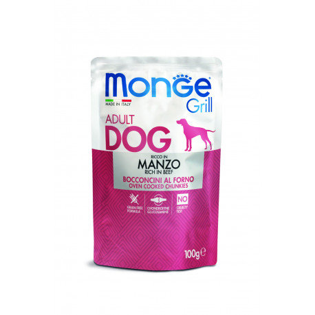 Monge DOG Grill Wołowina 100g saszetka Monge