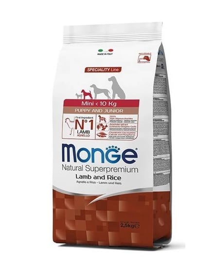 Monge Monoprotein Mini Puppy Junior Jagnięcina Z Ryżem 2,5Kg - 2,5Kg Monge