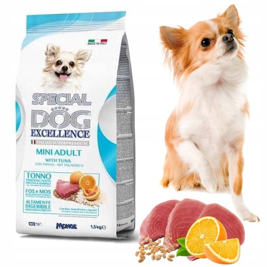 Monge Special Dog Excellence Mini sucha karma dla psa z tuńczykiem 1,5kg Monge