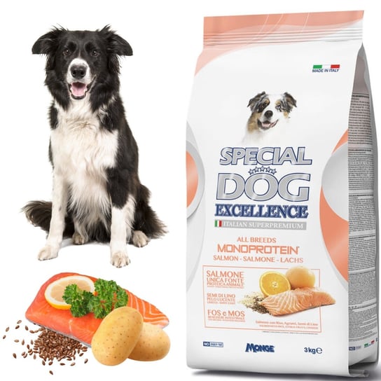 Monge Special Dog Excellence Monoprotein sucha karma dla psa z łososiem 3kg Monge