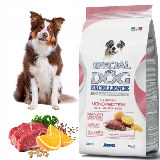 Monge Special Dog Excellence Monoprotein sucha karma dla psa z wołowiną 3kg Monge