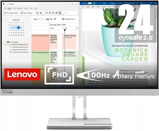 Monitor 23,8' Lenovo L24e-40 FullHD 100Hz 4ms HDMI VGA VESA 100x100 Lenovo