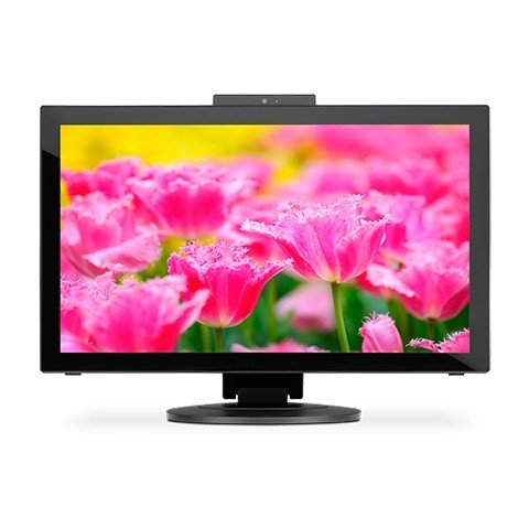 Monitor 23'' LED NEC E232WMT, bk IPS, 1920x1080, 10-dotyk, HDMI, DVI, Audio, Web-Cam NEC