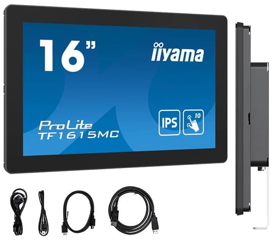 Monitor dotykowy do zabudowy IIYAMA ProLite TF1615MC-B1 16" IPS 1920x1080 (HD 1080p) 60Hz 25ms iiyama