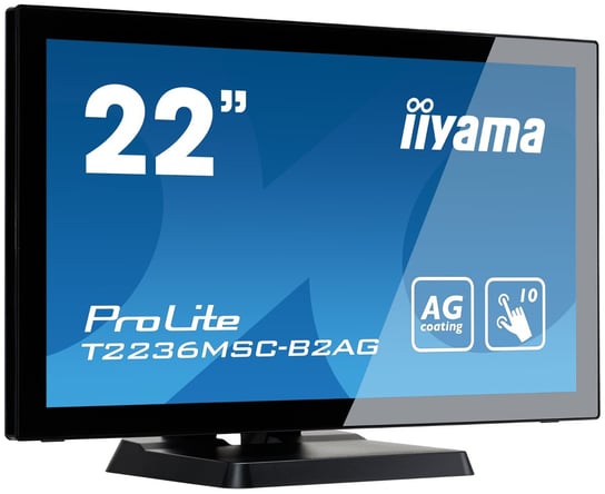 Monitor dotykowy IIYAMA ProLite T2236MSC-B2AG 22" VA 1920x1080 (HD 1080p) 60 Hz 4-6ms iiyama