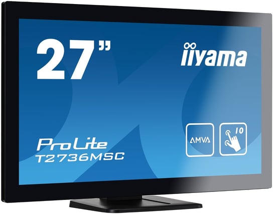 Monitor dotykowy IIYAMA ProLite T2736MSC-B1 27" VA 1920x1080 (HD 1080p) 60 Hz 4-6ms iiyama