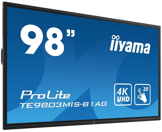 Monitor dotykowy iiyama ProLite TE9803MIS-B1AG 98", 4K, IPS,  iiWare 8.0, WiFi iiyama