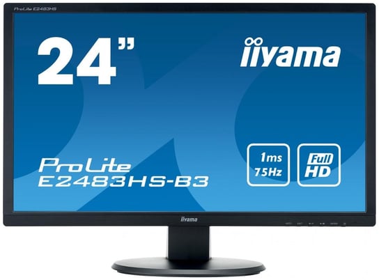 Monitor IIYAMA 24 ProLite E2483HS-B3, 24", TN, 1 ms, 16:9, 1920x1080 iiyama