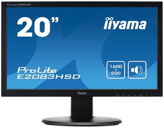 Monitor IIYAMA E2083HSD-B1 19,5" TN 1600x900 60 Hz 5ms iiyama