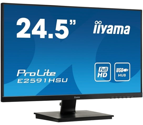 Monitor IIYAMA E2591HSU-B1, 24.5", TFT-TN, 1 ms, 16:9, 1920x1080 iiyama