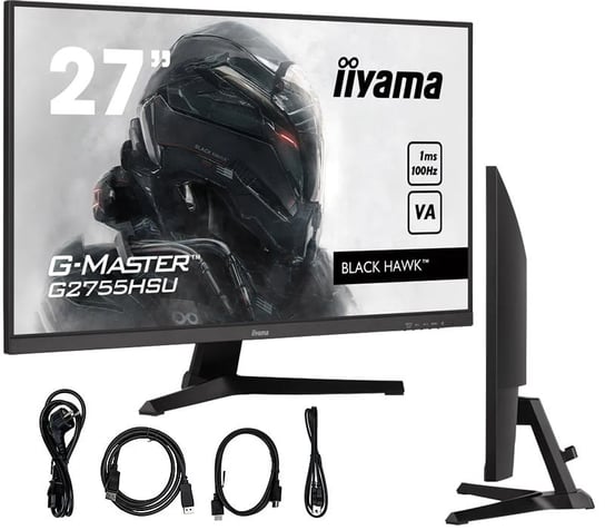 Monitor iiyama G-Master Black Hawk G2755HSU-B1 27" VA LED 100Hz 1ms /HDMI DisplayPort/ FreeSync FlicerFree iiyama