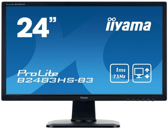 Monitor IIYAMA ProLite B2483HS-B3, 24", TN, 1 ms, 16:9, 1920x1080 iiyama