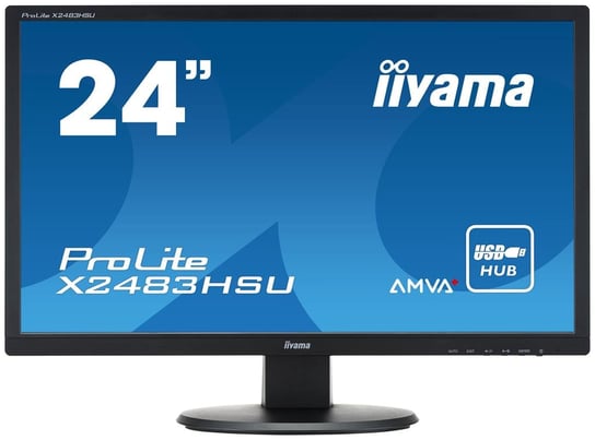 Monitor IIYAMA Prolite LCD LED 24", X2483HSU-B1 FHD, czarny iiyama