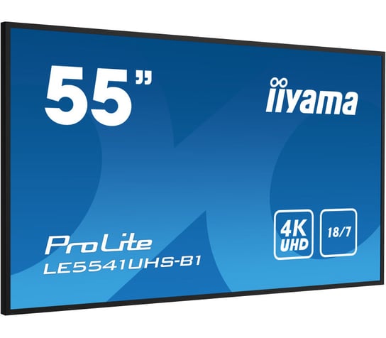 Monitor iiyama ProLite LE5541UHS-B1 55" IPS LED, 4K, 18/7 Digital Signage, 1xVGA, 3xHDMI iiyama