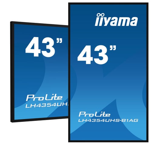 Monitor iiyama ProLite LH4354UHS-B1AG 43" IPS LED, 4K, /VGA, HDMI, DP, DVI/ Android, WiFi, 24/7, FailOver iiyama
