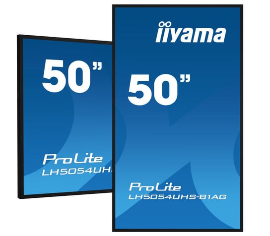 Monitor iiyama ProLite LH5054UHS-B1AG 50" IPS LED, 4K, /VGA, HDMI, DP, DVI/ Android, WiFi, 24/7, FailOver iiyama