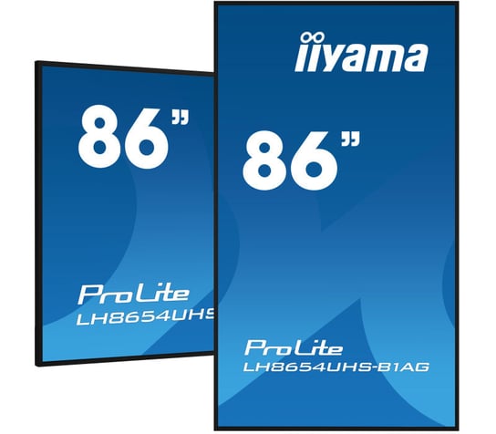Monitor iiyama ProLite LH8654UHS-B1AG 86" IPS LED, 4K, /VGA, HDMI, DP, DVI/ Android, WiFi, 24/7, FailOver iiyama