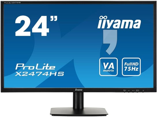 Monitor IIYAMA ProLite X2474HS-B1, 24", VA, 4 ms, 16:9, 1920x1080 iiyama