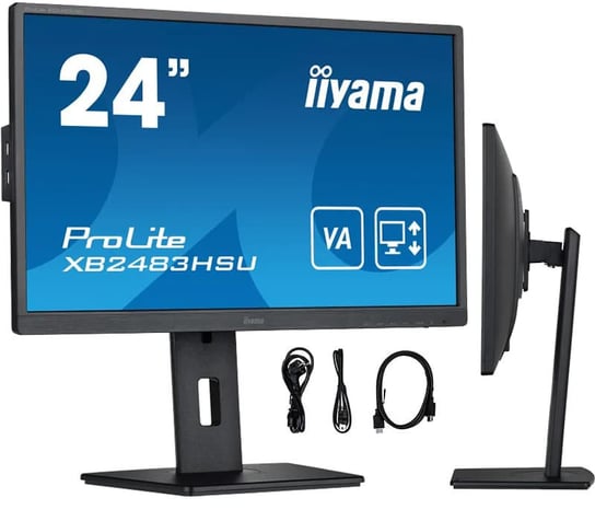 Monitor IIYAMA ProLite XB2483HSU-B5 24" VA 1920x1080 (HD 1080p) 75Hz 4ms iiyama