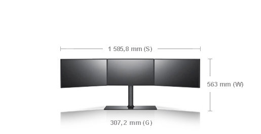 Monitor modułowy SAMSUNG 3x1 MD230X3 23'' czarny Samsung