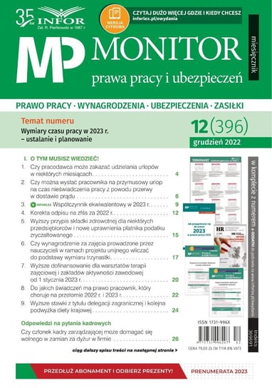 Monitor Prawa Pracy i Ubezpieczeń Infor PL S.A.