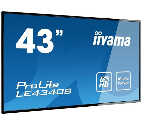 Monitor Prezentacyjny Iiyama Prolite Le4340S-B3 43", Usb/Vga/Hdmi/Lan, Praca 16/7 iiyama