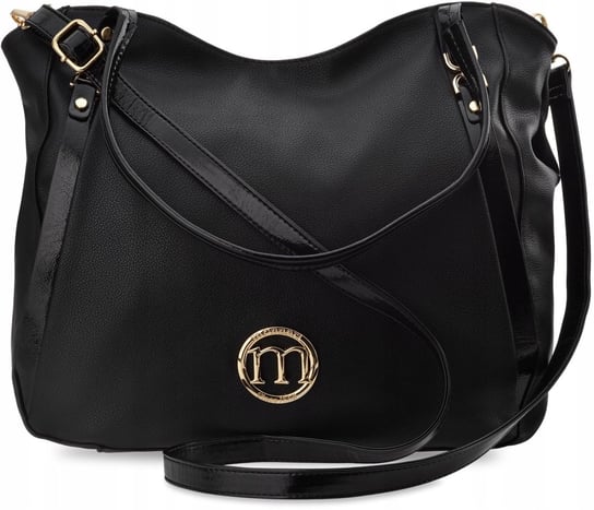 Monnari duża torba damska pojemna torebka worek luźna shopper ramię czarna MONNARI