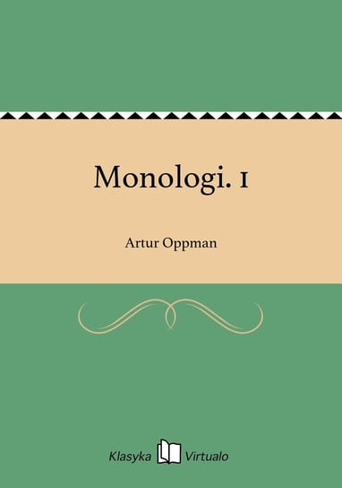 Monologi. 1 Oppman Artur