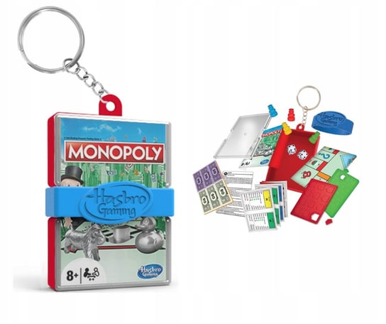 Monopol Gra Monopoly Breloczek Wersja Podróżna Kieszonkowa Hasbro, gra planszowa Hasbro