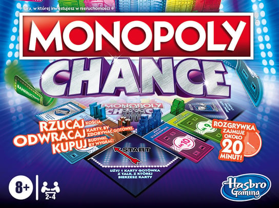 Monopoly Chance gra planszowa Hasbro F8555 Monopoly