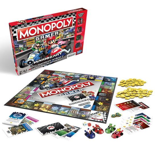 Monopoly Gamer, gra strategicznaMonopoly: Mario Kart, E1870 Monopoly
