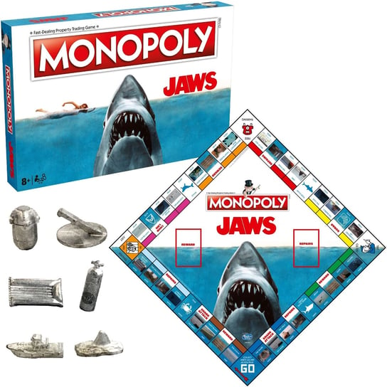 Monopoly Jaws Szczęki ekonomiczna gra planszowa wersja angielska Monopoly