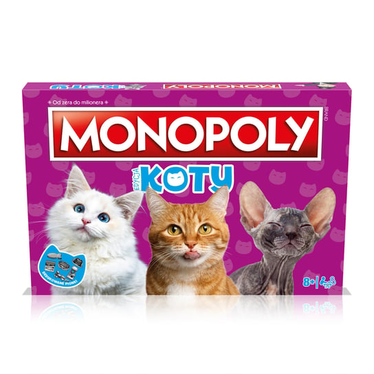 Monopoly Koty gra planszowa Hasbro Monopoly